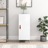 Sideboard High Gloss White 34.5x34x90 cm Engineered Wood 828510