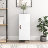 Sideboard High Gloss White 34.5x34x90 cm Engineered Wood 828510