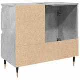 Bathroom Cabinet Concrete Grey 65x33x60 cm Engineered Wood 857222