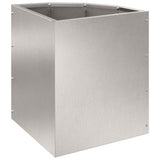 Corner Planter Silver 30 x 30 x 35 cm Stainless steel 883658