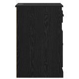 Side Cabinet Black Oak 40 x 50 x 75 cm Engineered Wood 881449