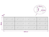 Gabion with 5 mm Wire and 10x10 cm Mesh 400x20x150 cm 3465050