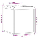 Storage Bench Old Wood 42x42x45 cm Engineered Wood 857613