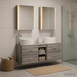 Bathroom Furniture Set 5 pcs Grey Sonoma 49.5 x 44.5 x 65.5 cm 3407092