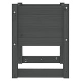 Planters 2 pcs Grey 40x40x52.5 cm Solid Wood Pine 822112