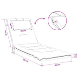 Sunlounger Cushion GEMERT 100% Polyester Anthracite 947494