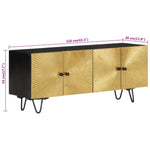 TV Cabinet 110x30x45 cm Solid Wood Mango 351625