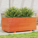 Garden Planter Wax Brown 110x60x49.5 cm Solid Wood Pine 3282571