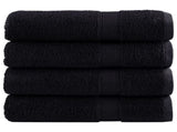 Premium Bath Towels "SOLUND" 4 pcs Black 100x150 cm 600 gsm 137432