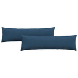 Sofa Pillows 2 pcs Blue 145 x 40 cm Fabric 42013833