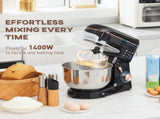 Stand Mixer, 5L Food Mixer for Baking, 6 Speeds and Pulse Setting, 1400W Cake Electric Kitchen Mixer T3398P343151