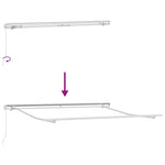Retractable Awning Manual Light grey 350 x 250 cm Fabric 3330375