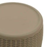 4-in-1 Garden Storage Box Light Brown Polypropylene 364156
