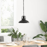 ZNTS Pendant Lamp E27 Black Ø 31 cm Iron 4103456