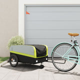 Bike Trailer Black and Green 45 kg Iron 94067