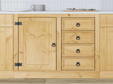 Cabinet SKI Honey Brown 80 x 46 x 81 cm Solid Pine Wood 42007565