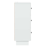 Drawer Cabinet White 33 x 34.5 x 90 cm Engineered Wood 893925