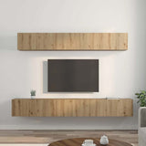 TV Cabinet Set Wall-mounted 5 pcs Artisan Oak Engineered Wood 3393386