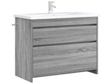 Bathroom Under Sink Cabinet Grey Sonoma 78.5 x 37.5 x 81 cm 890741