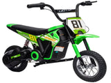 Kids Electric Motorbike, 24V Ride On Motorcycle with 3 Speeds and Rear Suspension, Dirt Bike for T3398P422464