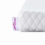 Mattress Topper White 90 x 190 x 3.5 cm Jaquard Fabric 4106211