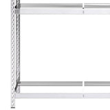 3-Layer Tire Racks 4 pcs Silver 110x40x200 cm Steel 3154235