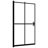 Folding Shower Enclosure ESG 80x140 cm Black 150818
