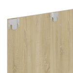 Wall TV Cabinet Sonoma Oak 120x23.5x90 cm Engineered Wood 808272