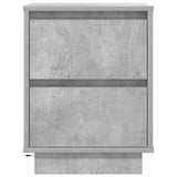 Bedside Cabinets with LED Lights 2 pcs Concrete Grey 38x34x50 cm 861290