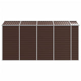 Garden Shed Brown 191x385x198 cm Galvanised Steel 3188267