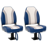 Boat Seats 2 pcs with Pedestal 360&deg Rotatable 3294972