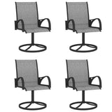 Dining Set Table Anthracite, Chairs Grey 3060283
