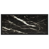 Console Table Black 80x35x75 cm Tempered Glass 322810