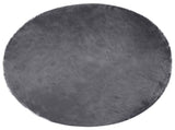 Faux Sheepskin Rug TAFALLA Anthracite 160 cm Polyester 42021604