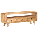 TV Cabinet 117x30x41 cm Solid Rough Mango Wood 321042