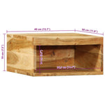 Wall-mounted TV Cabinets 2 pcs Solid Wood Acacia 4017472