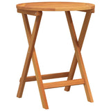 Garden Bistro Set with Cushion 3 pcs Brown Solid acacia wood 4105500