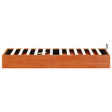 Ottoman Bed Frame with Storage Wax Brown 100 x 200 cm 3418773