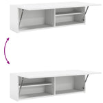 ZNTS Bathroom Wall Cabinet White 100x25x30 cm Engineered Wood 860094