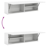ZNTS Bathroom Wall Cabinet White 100x25x30 cm Engineered Wood 860094