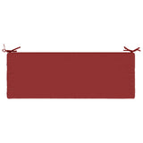 2-Piece Bench Cushions SOEST 2 pcs 100% Polyester Wine Red 949659