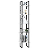 5-Tier Book Cabinet White 40x30x175 cm Engineered Wood 3081968