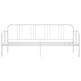 Sofa Bed Frame White Metal Single 324750