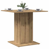 Dining Table Artisan Oak 80x80x75 cm Engineered Wood 855811