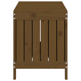 Garden Storage Box Honey Brown 108x42.5x54 cm Solid Wood Pine 823832