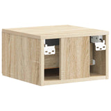 Wall-Mounted Bedside Cabinet 2 pcs Sonoma Oak 34.5 x 33 x 20 cm 899110