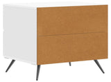 Bedside Cabinet High Gloss White 43 x 34.5 x 47.5 cm 895453