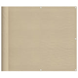 Balcony Screen Beige 90x800 cm 100% Polyester Oxford 4000180