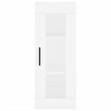 Highboard White 34.5x34x180 cm Engineered Wood 3199257