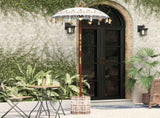 Balinese Parasol Cream 95 x 95 x 260 cm Cotton and solid wood 3356909